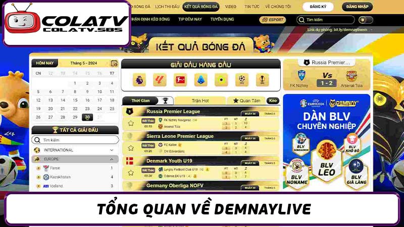 Demnaylive- Xem Bóng Đá Trực Tiếp Miễn Phí, Chất Lượng Cao